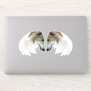 Borzoi Beauties Custom-Cut Vinyl Sticker