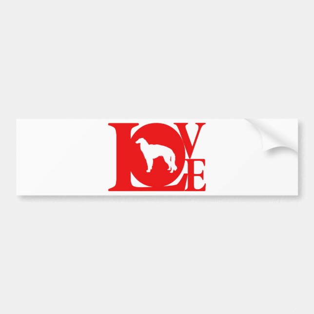 Borzoi Bumper Sticker (Front)