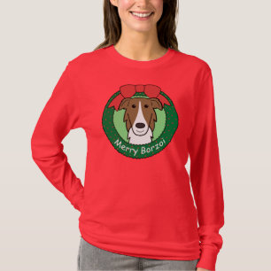 Borzoi Christmas T-Shirt