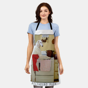 Borzoi Cooking Russian Wolfhound Dog Lover's Gift Apron