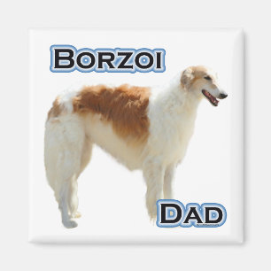 Borzoi Dad 4 - Magnet