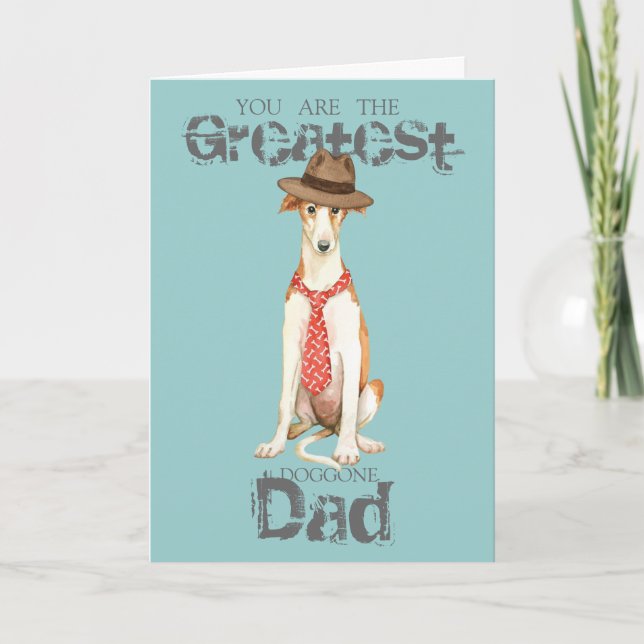 Borzoi Dad Card (Front)
