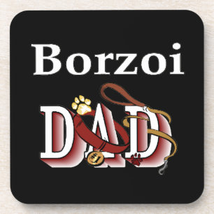 Borzoi Dad Coaster