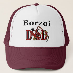 Borzoi Dad Gifts Trucker Hat