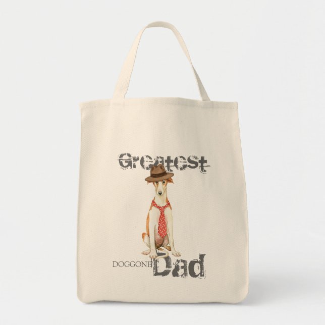 Borzoi Dad Tote Bag (Front)