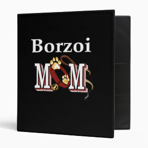 Borzoi Dog MOM Binder