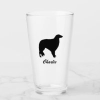 Borzoi Dog Silhouette Personalized