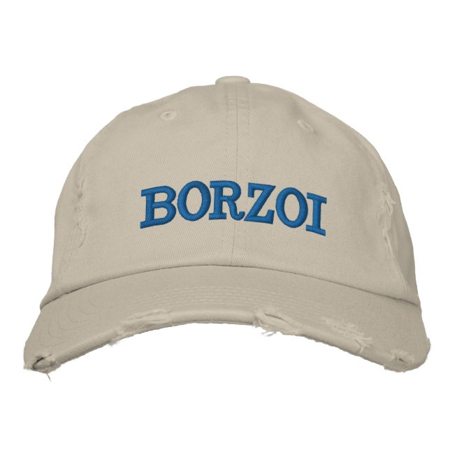 Borzoi Embroidered Cap (Front)