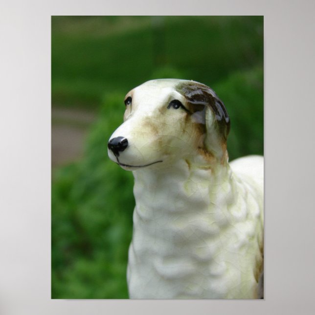 Borzoi Figurine Poster (Front)