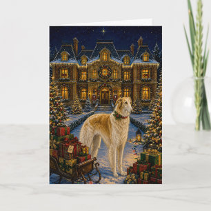 Borzoi Holiday  Card