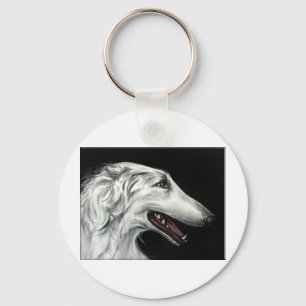 borzoi keychain