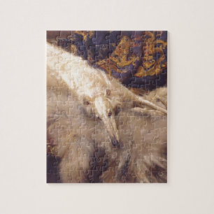 Borzoi Lounging Jigsaw Puzzle