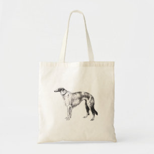 Borzoi Martynow Etching Tote Bag