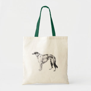 Borzoi Martynow Etching Tote Bag