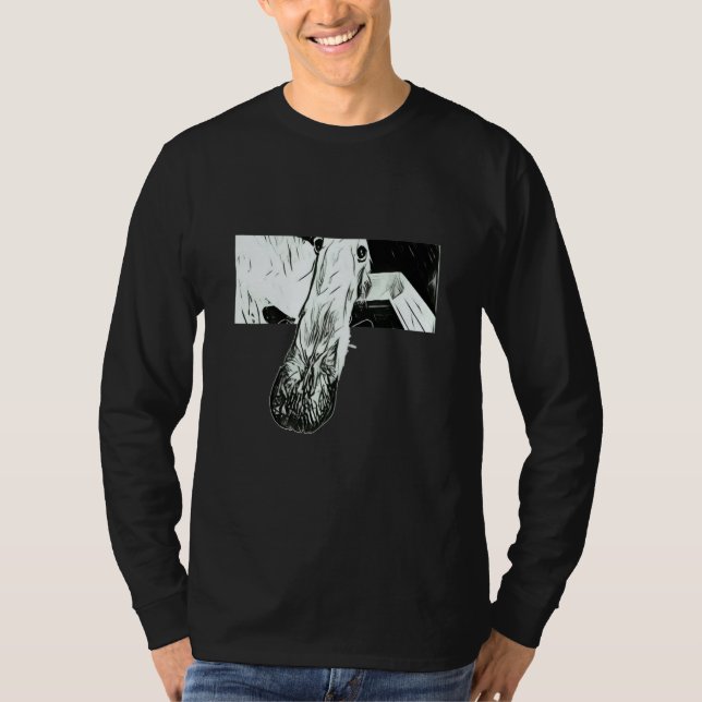 BORZOI MEME LONG NOSE DOG T-Shirt (Front)