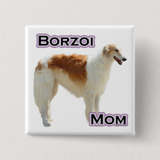 Borzoi Mom 4 - Button