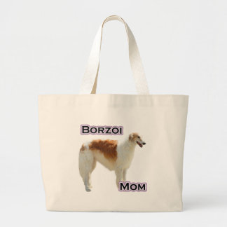 Borzoi Mom 4 Large Tote Bag