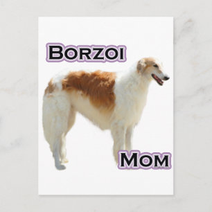 Borzoi Mom 4 Postcard