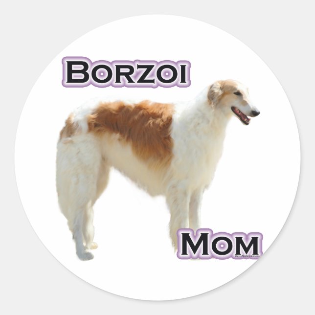 Borzoi Mom 4 - Sticker (Front)