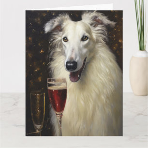 Borzoi New Year Card