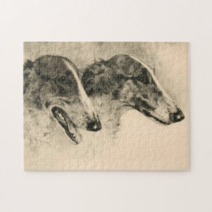 Borzoi Pair Jigsaw Puzzle