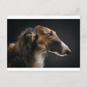 borzoi postcard