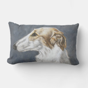 Borzoi Russe Woldhound Coussin d'art chien