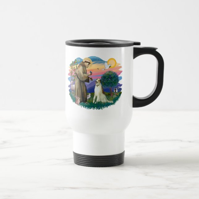 Borzoi (Russian Wolfhound) Travel Mug (Right)