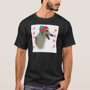 Borzoi Santa Paws T-Shirt
