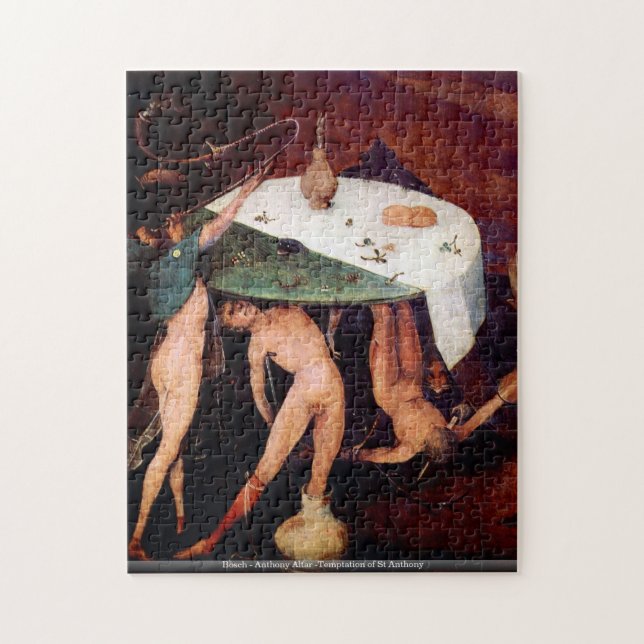 Bosch - Anthony Altar -Temptation of St Anthony Jigsaw Puzzle (Vertical)