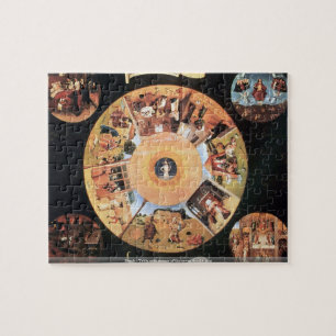 Bosch - Table with scenes of the seven deadly sins Jigsaw Puzzle