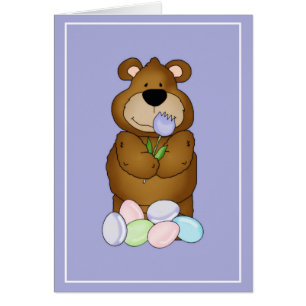 Boscoe & Betty Bears Love Pâques d2 Carte de voeux
