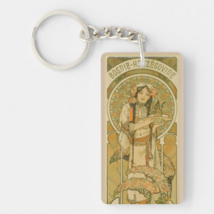 Bosnia and Herzegovina by Alphonse Mucha (1900) Keychain