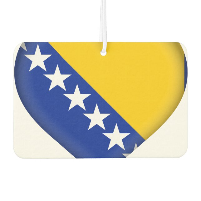 Bosnia and Herzegovina Flag Air Freshener (Front)