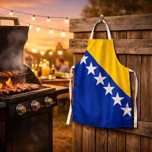 Bosnia and Herzegovina Flag Apron – All‑Over Print
