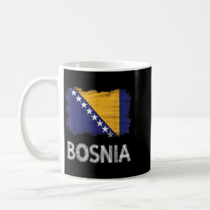 Bosnia And Herzegovina Flag Bosnian Roots Design Coffee Mug