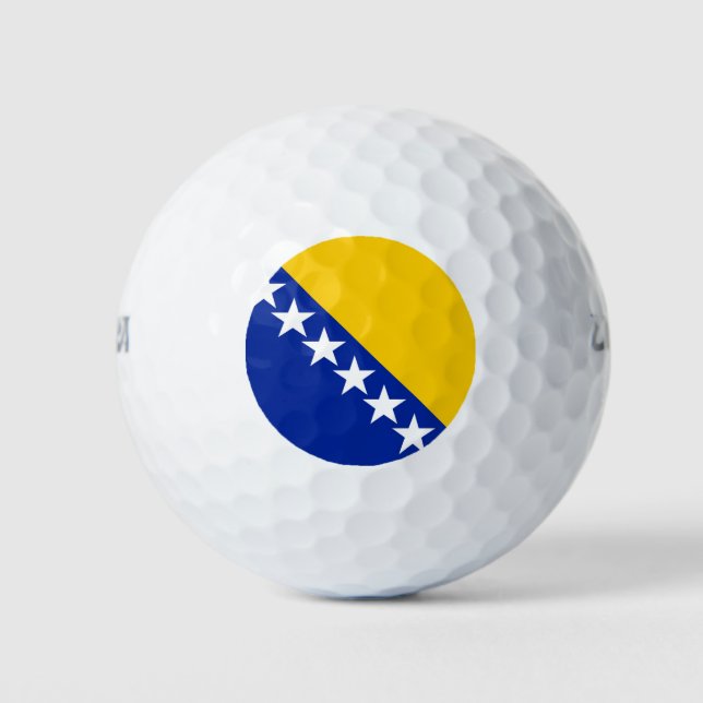 Bosnia and Herzegovina Flag Golf Balls (Front)