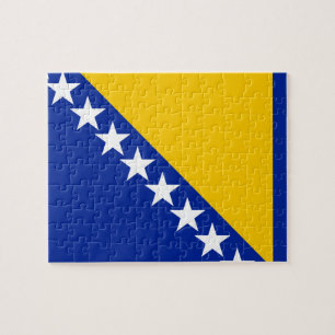 Bosnia and Herzegovina Flag Jigsaw Puzzle