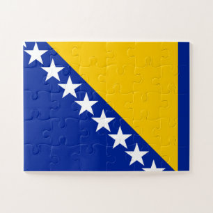 Bosnia and Herzegovina Flag Jigsaw Puzzle