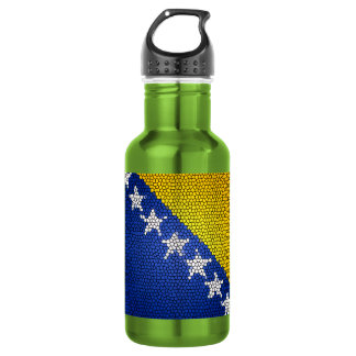 Bosnia and Herzegovina Flag Patriotic Desig 532 Ml Water Bottle