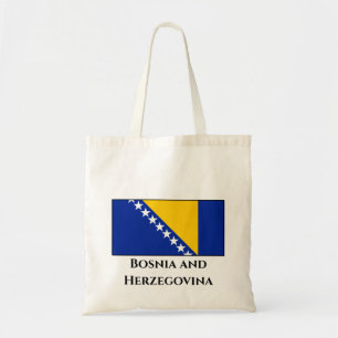 Bosnia and Herzegovina Flag Tote Bag