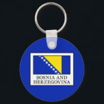 Bosnia and Herzegovina Keychain<br><div class="desc">Bosnia and Herzegovina</div>