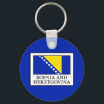 Bosnia and Herzegovina Keychain<br><div class="desc">Bosnia and Herzegovina</div>