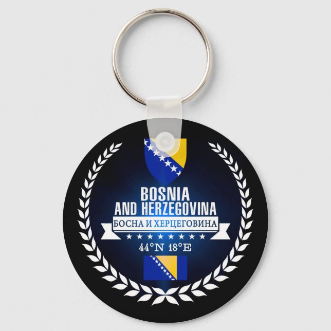 Bosnia and Herzegovina Keychain (Front)