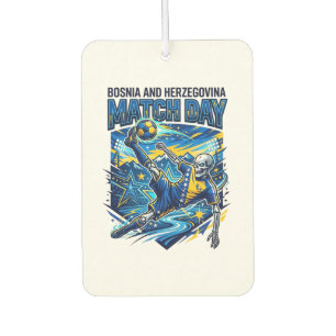 Bosnia and Herzegovina Match Day Skeleton Striker Air Freshener