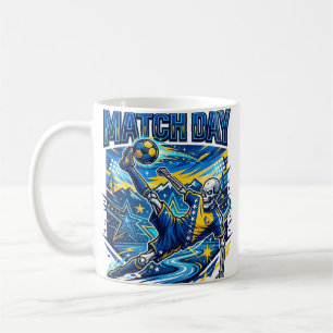 Bosnia and Herzegovina Match Day Skeleton Striker Coffee Mug
