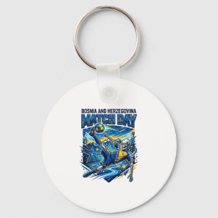 Bosnia and Herzegovina Match Day Skeleton Striker Keychain