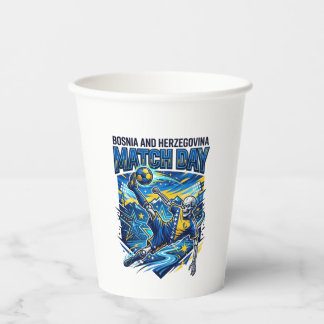Bosnia and Herzegovina Match Day Skeleton Striker  Paper Cups