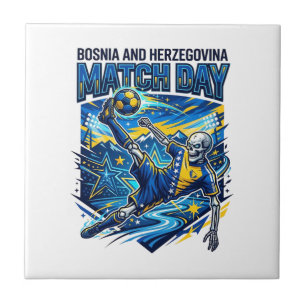 Bosnia and Herzegovina Match Day Skeleton Striker Tile