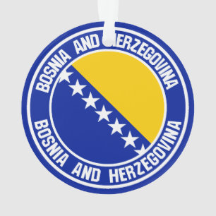 Bosnia and Herzegovina Round Emblem Ornament